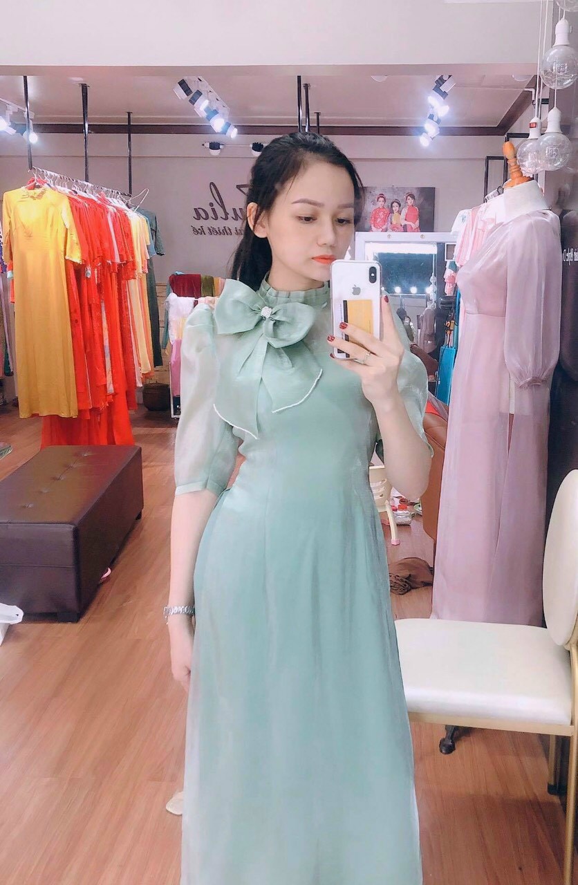 SET ÁO DÀI CÁCH TÂN KÈM CỔ NƠ - AV370
